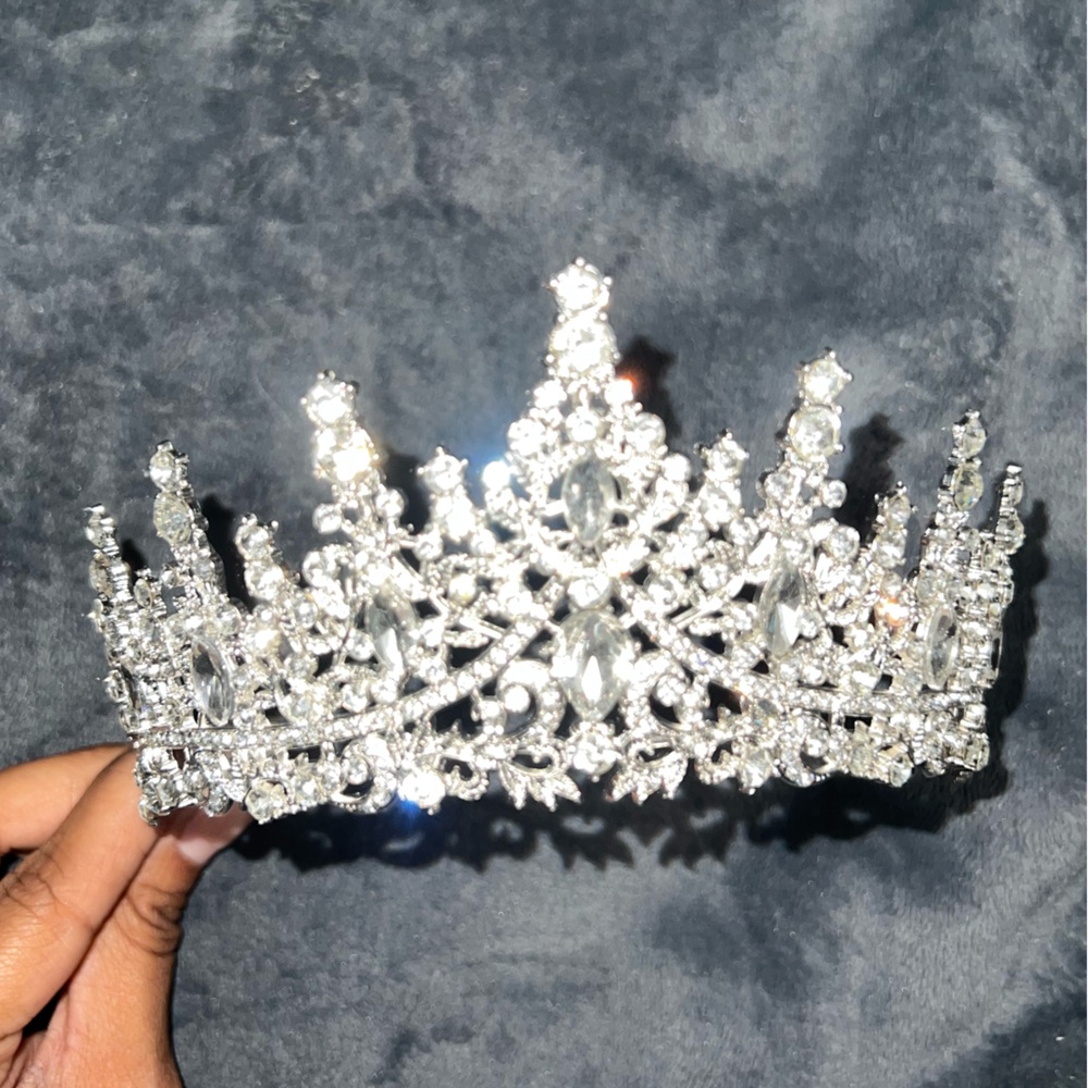 Silver Rhinestone Tiara